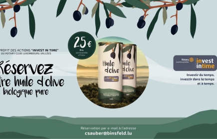 Commandez votre nouvelle arrivée d'huile d'olive par e-mail à csauber@binsfeld.lu